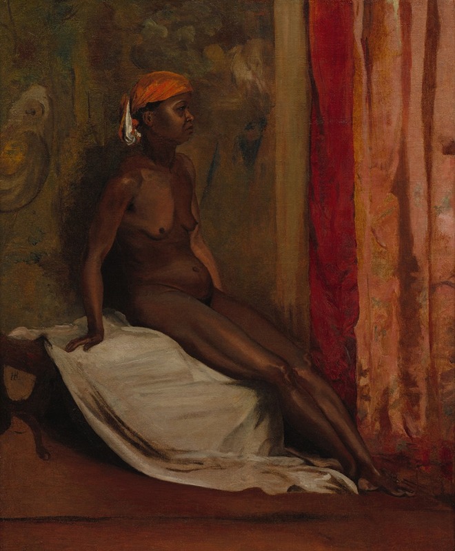 Henri Regnault - Seated African Woman