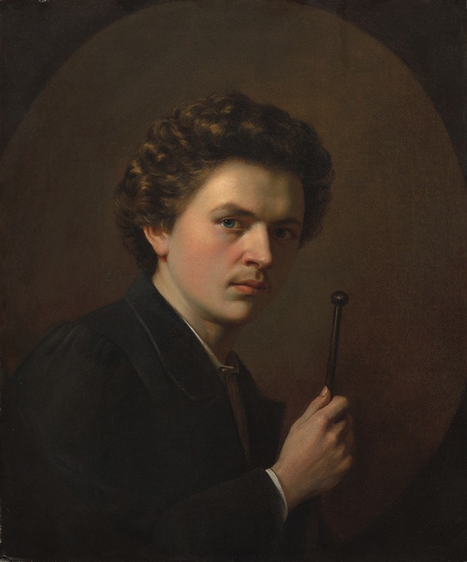 Henri Regnault - Self-Portrait with a Maulstick