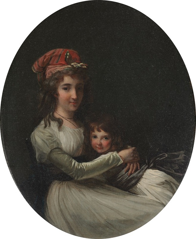 Henri-Pierre Danloux - Portrait of a Mother and Daughter