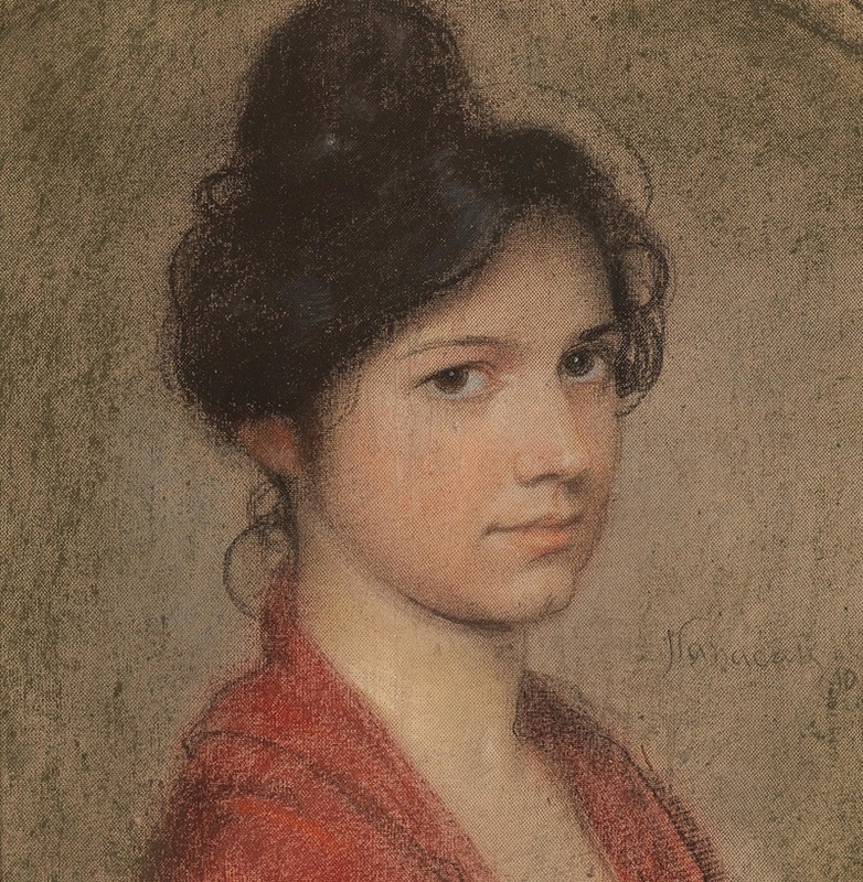 Hermann Hanaczek - Portrait of a Young Girl
