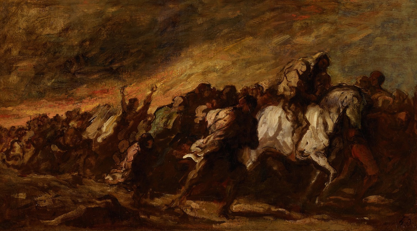 Honoré Daumier - The Fugitives