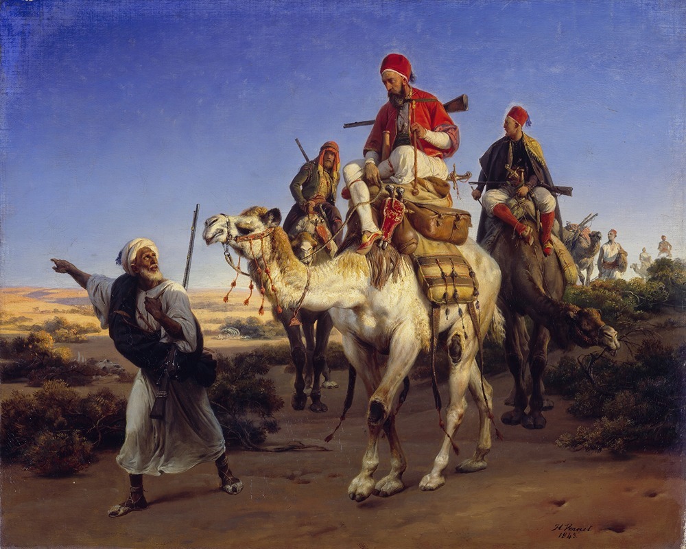 Horace Vernet - The Artist and his Companions travelling in the Desert