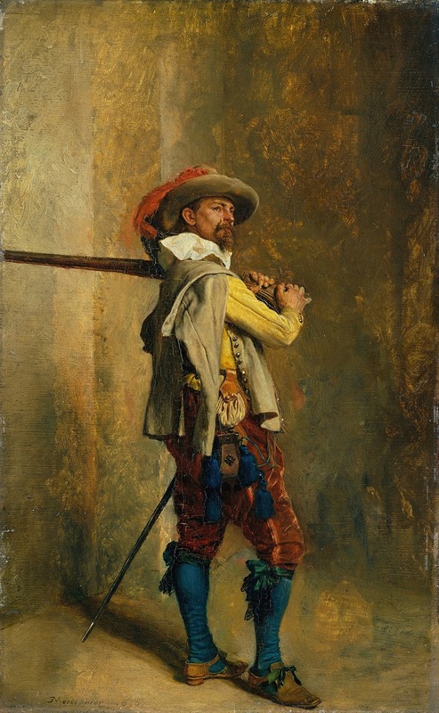Ernest Meissonier - A Musketeer; Time of Louis XIII