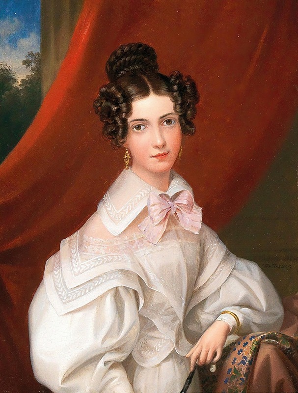 Leopold Fertbauer - Portrait of Miss Reichl