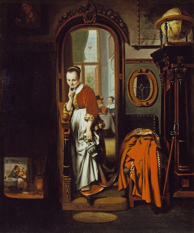 Nicolaes Maes - The Listening Housewife (The Eavesdropper)