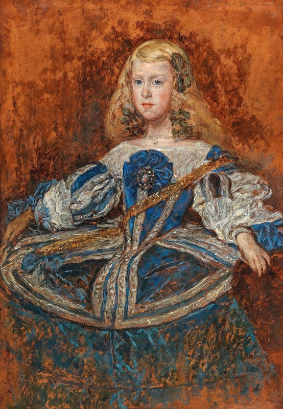 Olga Boznanska - Portrait of Infantin Margarita after Diego Velazquez