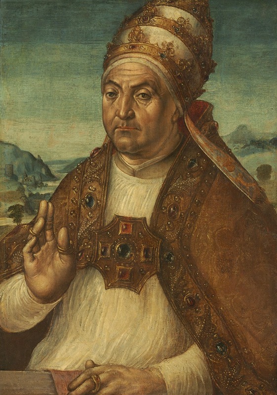 Pedro Berruguete - Portrait of Pope Sixtus IV della Rovere