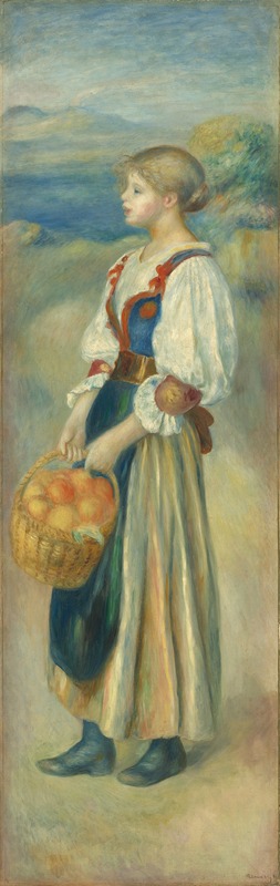 Pierre-Auguste Renoir - Girl with a Basket of Oranges