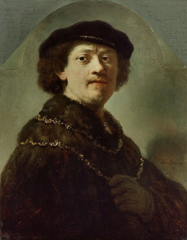 Rembrandt van Rijn - Self-Portrait in a Black Cap