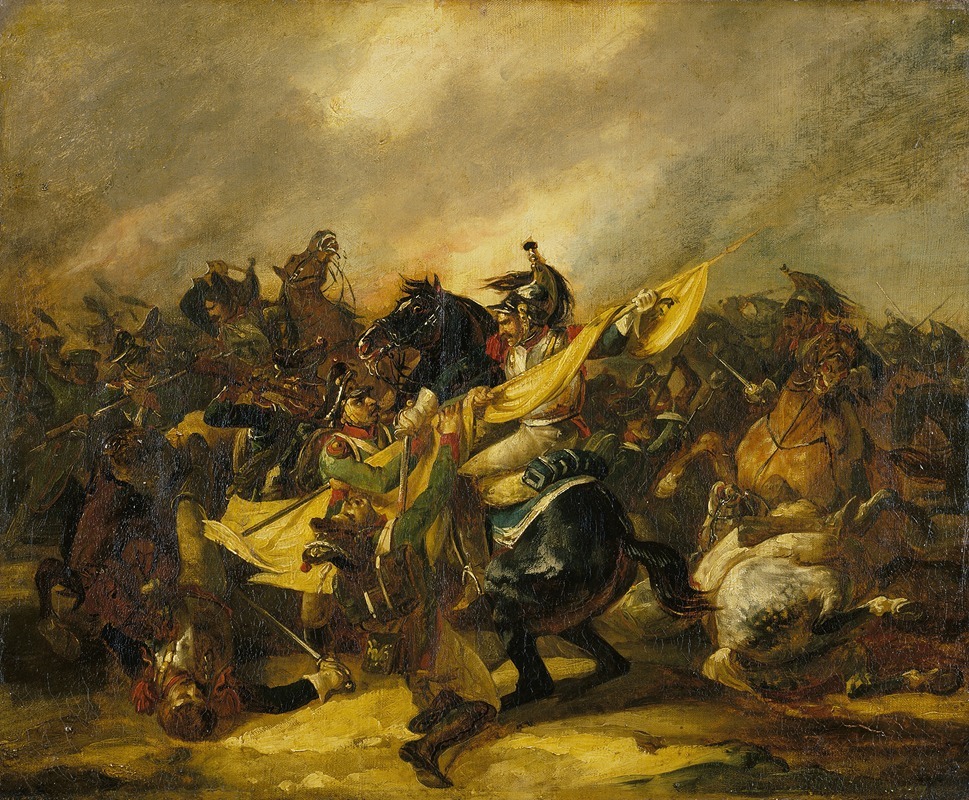 Théodore Géricault - A Charge of Cuirassiers