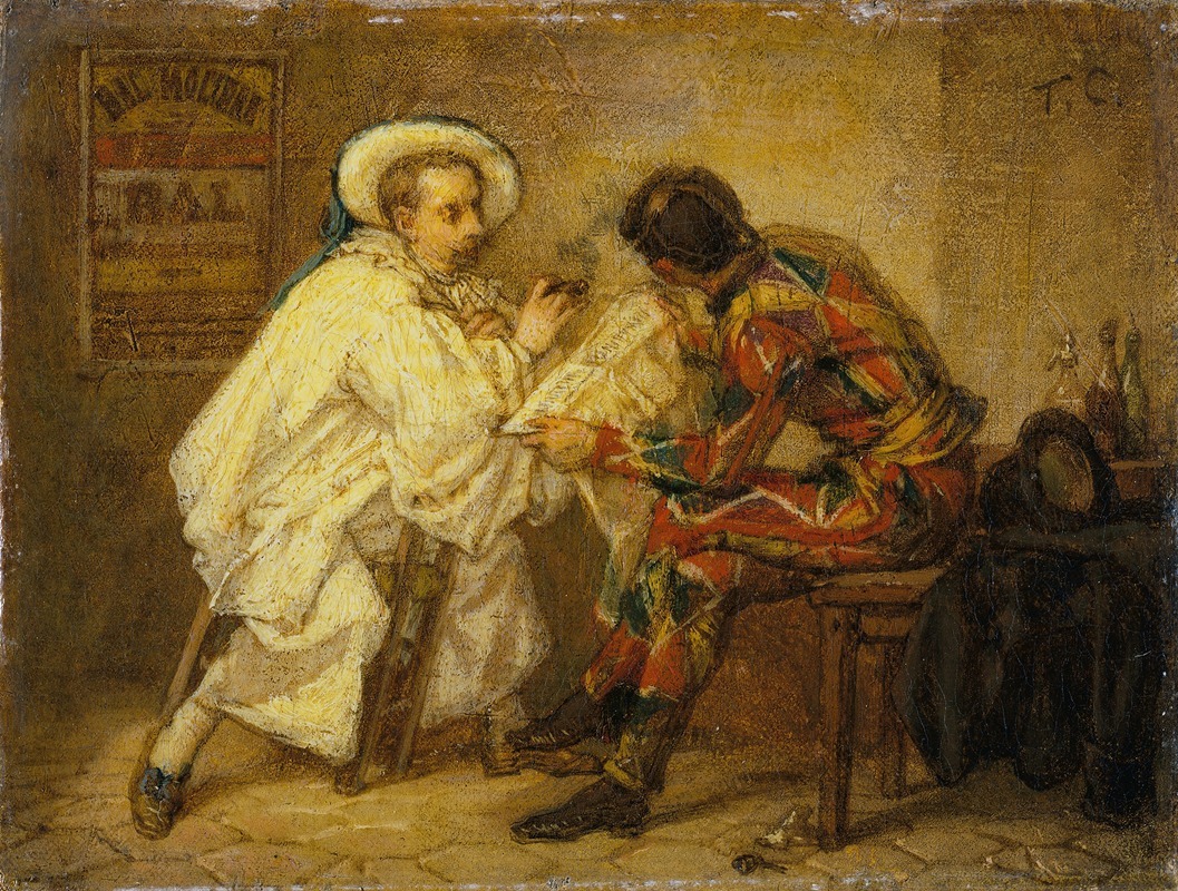 Thomas Couture - Harlequin and Pierrot