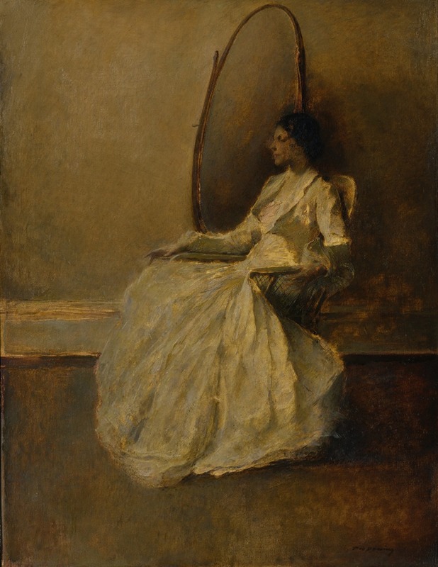 Thomas Wilmer Dewing - Lady in White (No. 1)
