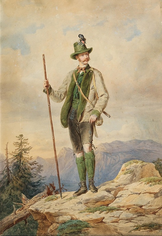 Anonymous - Emperor Francis Joseph I of Austria in Hunting Costume