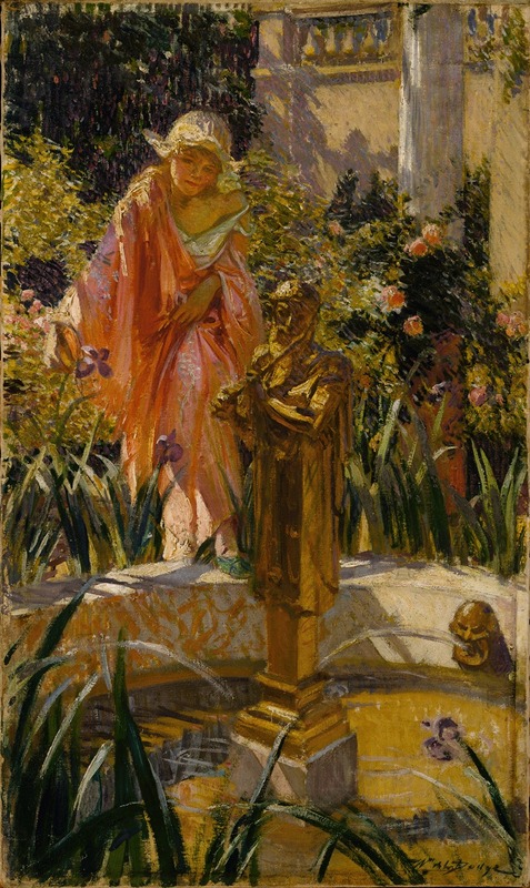 William de Leftwich Dodge - Stepping in the Fountain