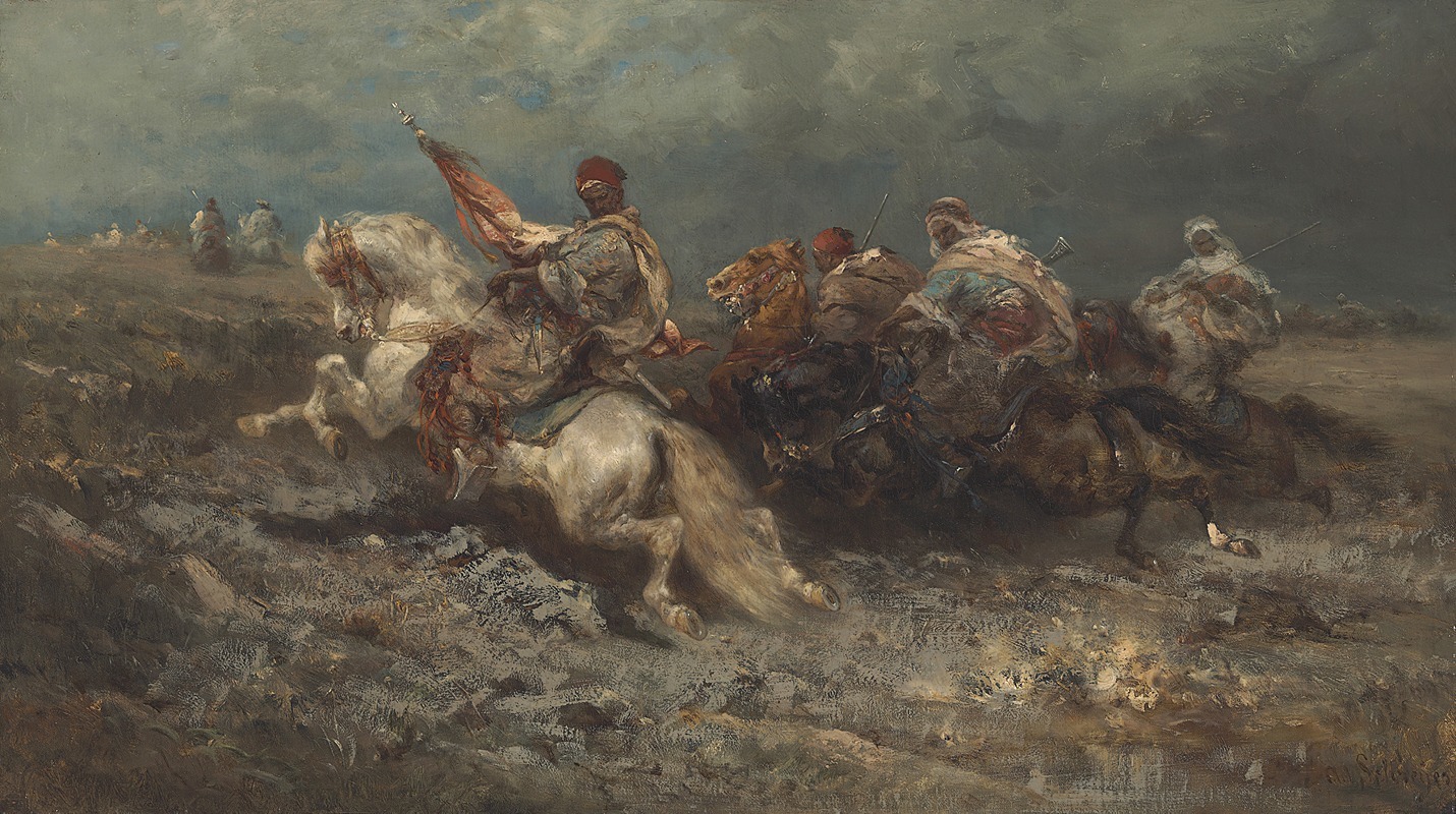 Adolf Schreyer - The Stampede