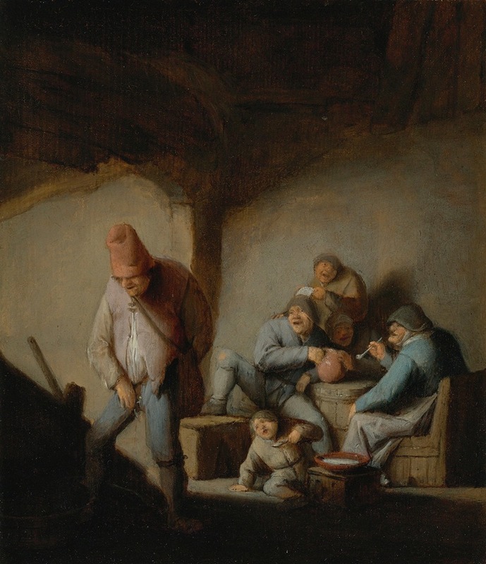 Adriaen van Ostade - Peasants In The Interior Of An Inn