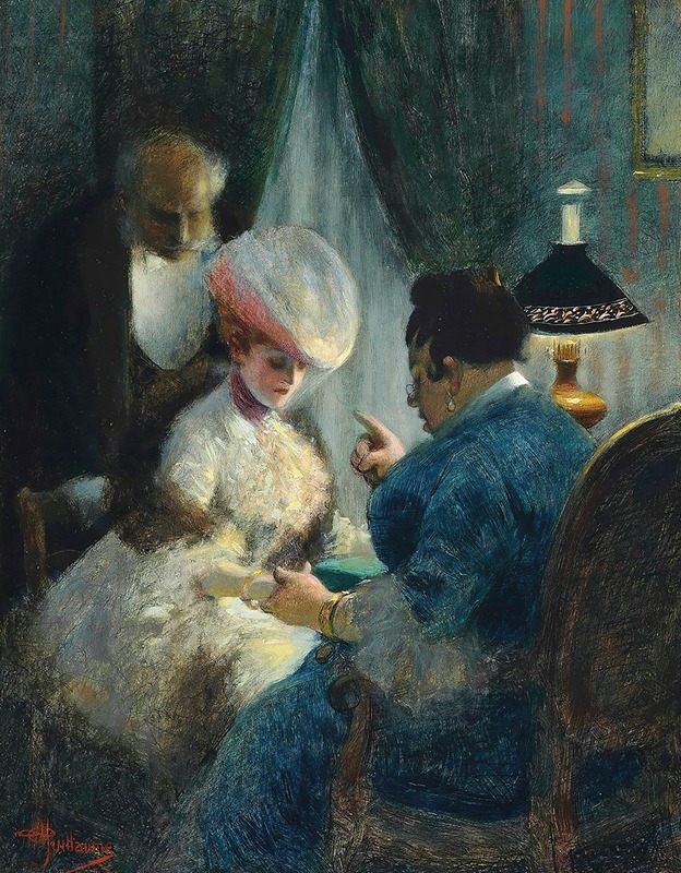Albert Guillaume - A visit to the fortune teller