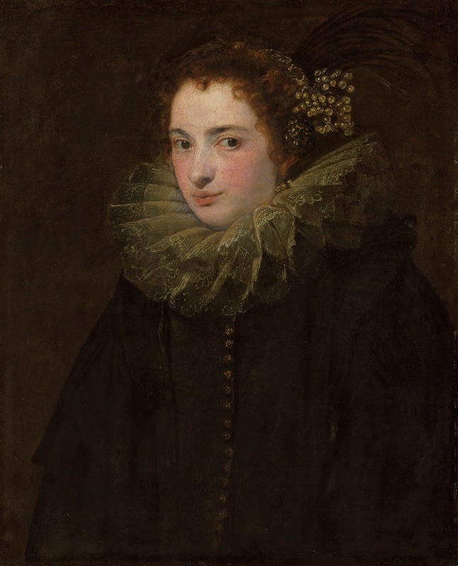 Anthony van Dyck - A portrait of a noblewoman