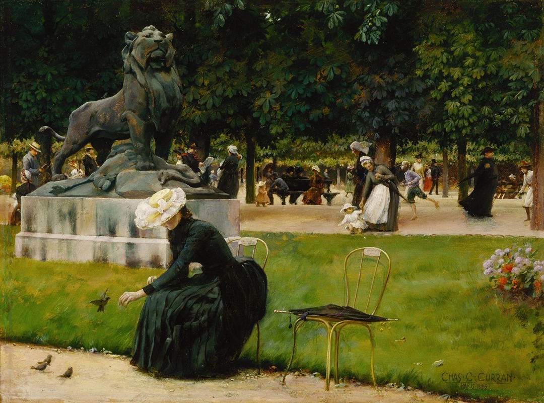 Charles Courtney Curran - In the Luxembourg (Garden)