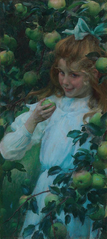 Charles Courtney Curran - In the Orchard