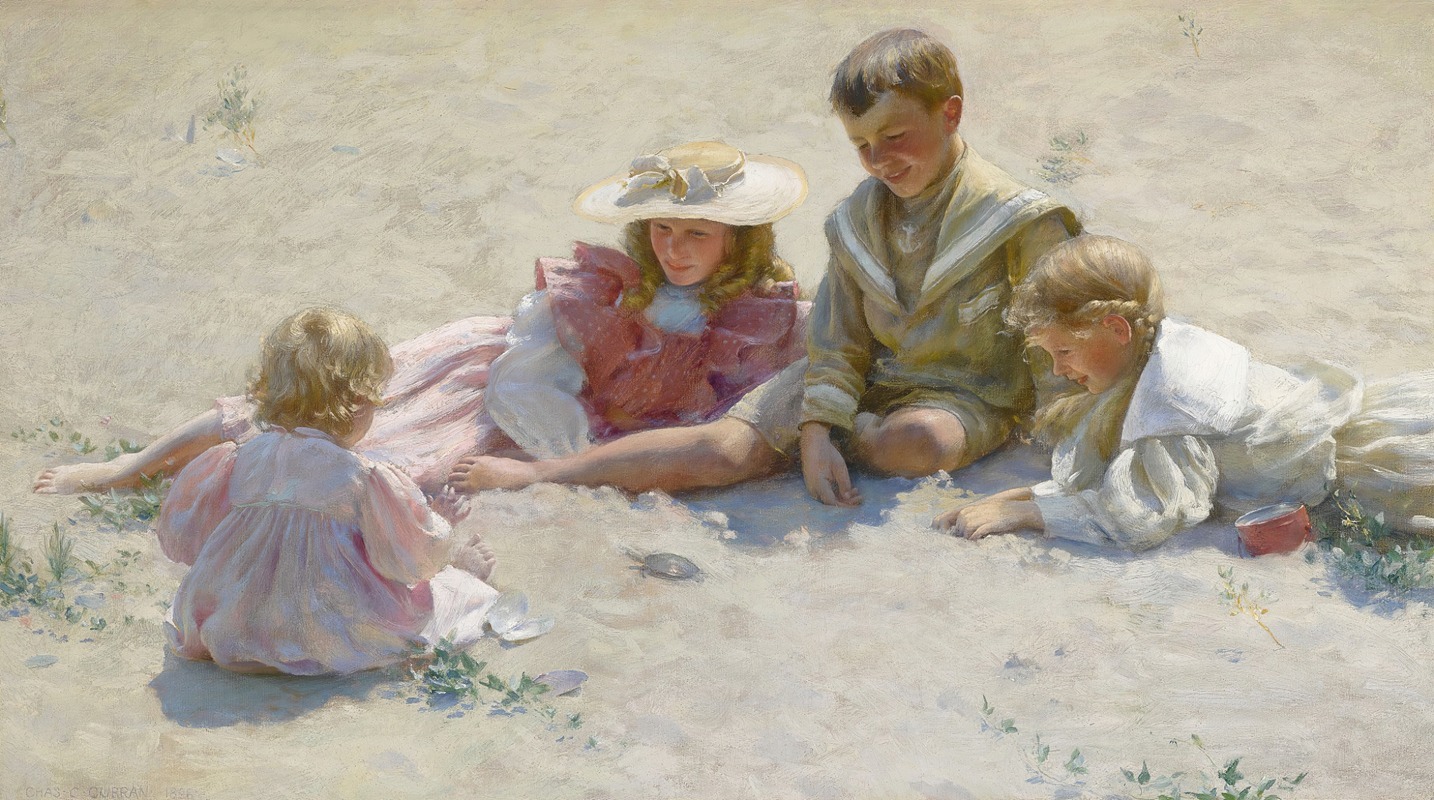 Charles Courtney Curran - Children By The Seashore