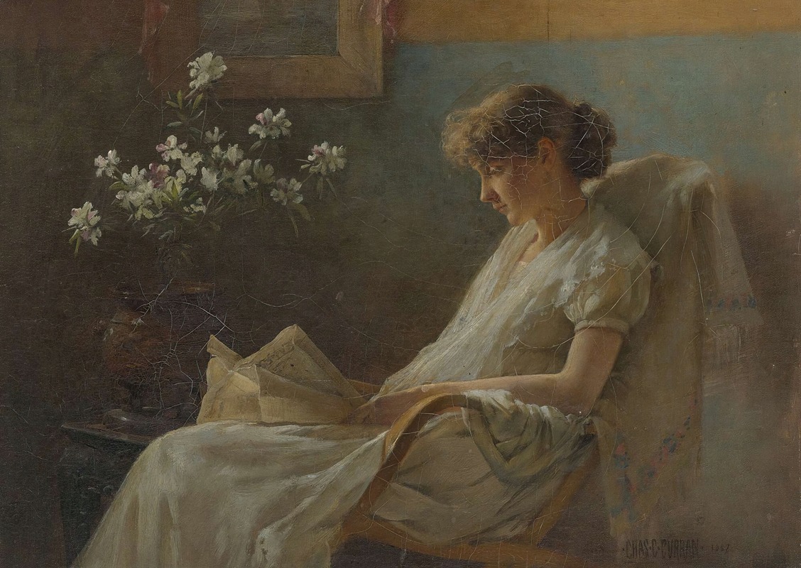 Charles Courtney Curran - A Comfortable Corner
