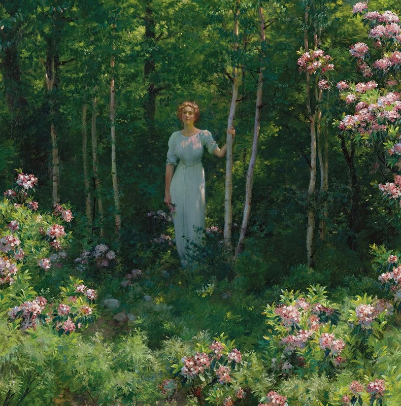 Charles Courtney Curran - The Edge Of The Woods