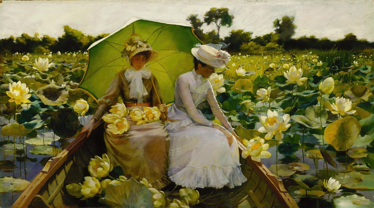 Charles Courtney Curran - Lotus Lilies