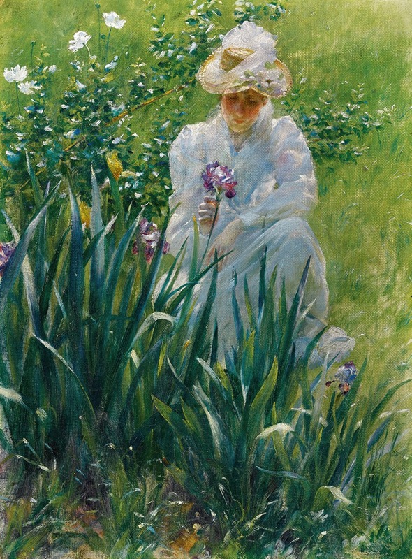 Charles Courtney Curran - The Iris Bed
