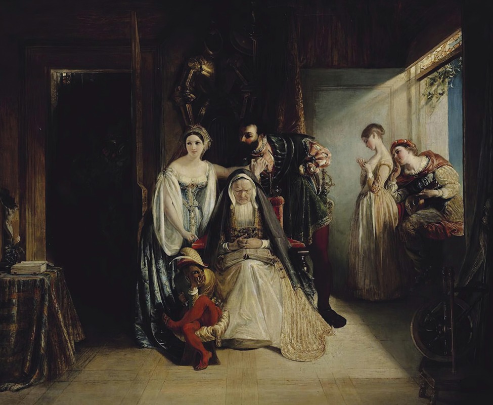 Daniel Maclise - Francis The First And Diane Of Poitiers