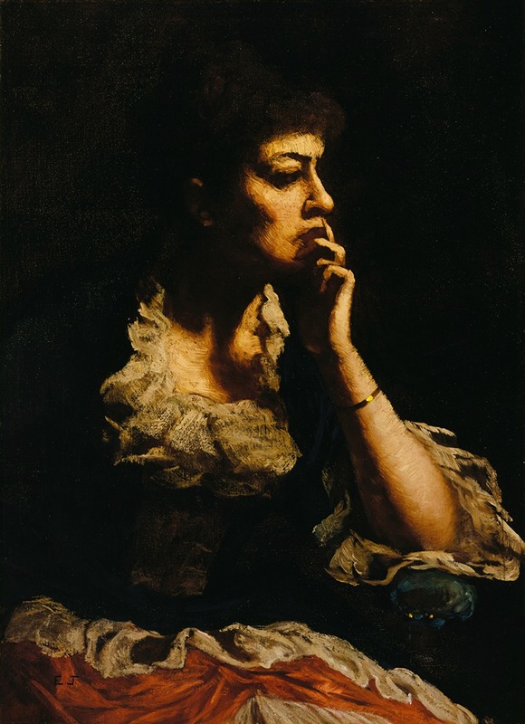Eastman Johnson - Portrait of Mrs. Eastman Johnson