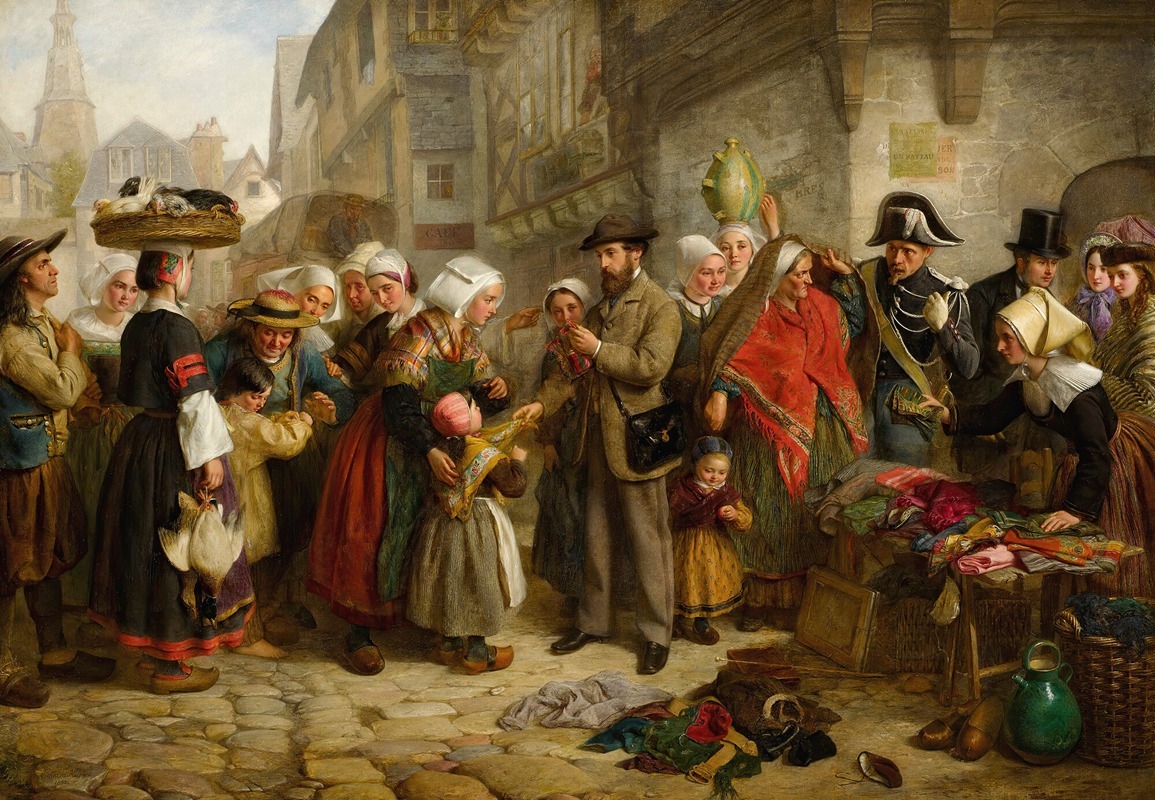Edward Hughes - An English Artist Collecting Costumes In Brittany