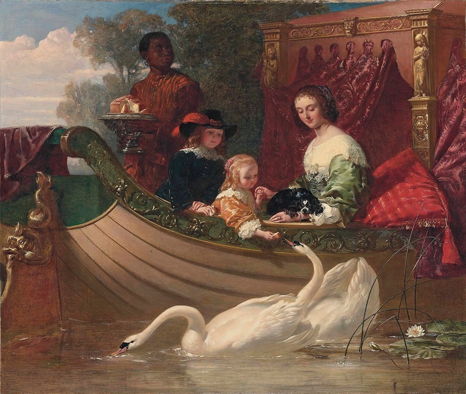 Frederick Goodall - Queen Henrietta Maria and her Children