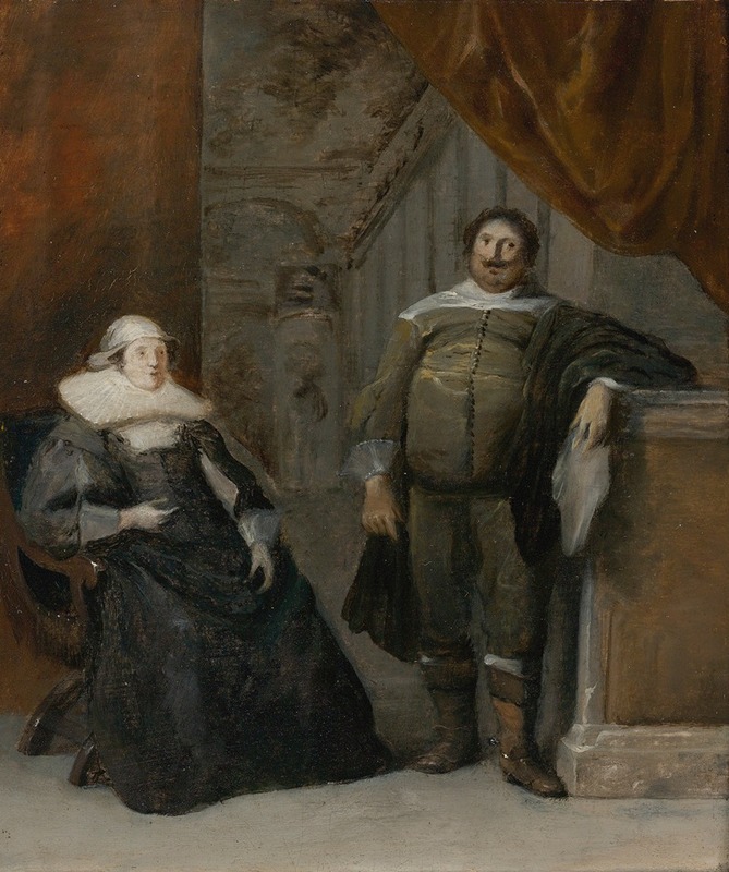 Gonzales Coques - Portrait Of A Man And Woman