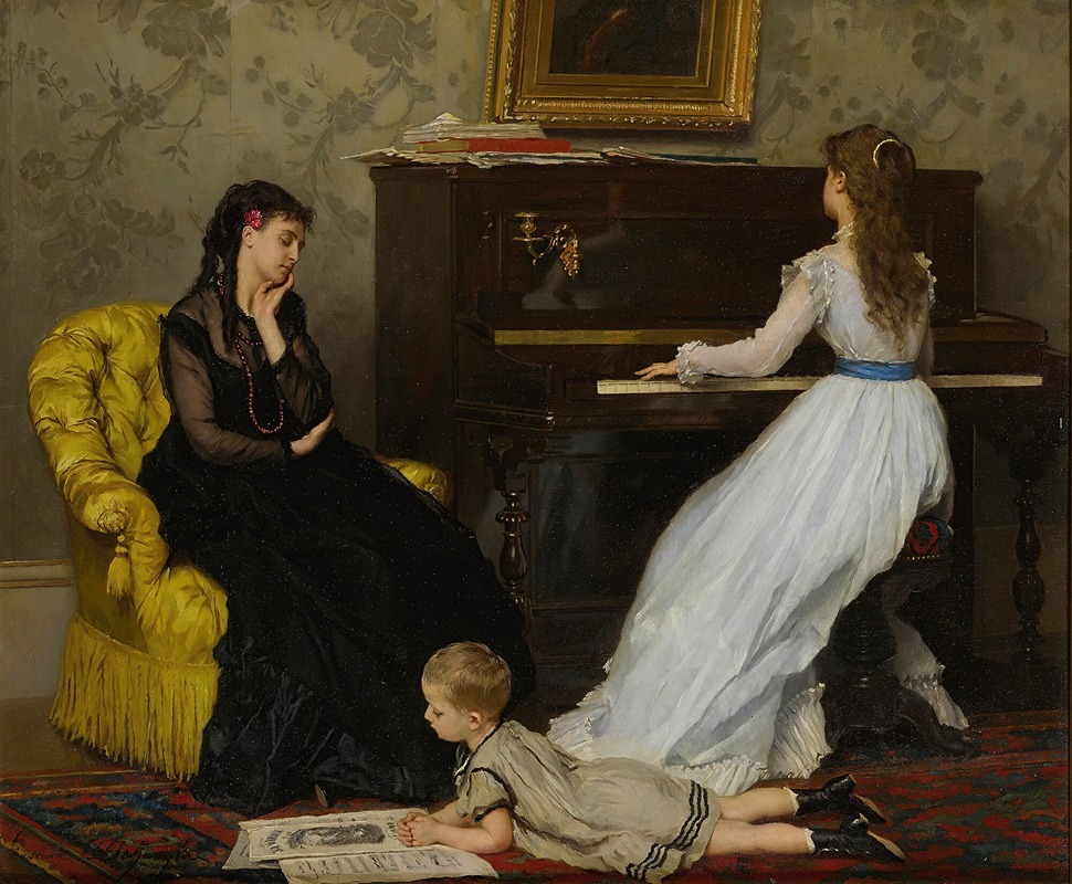 Gustave Léonard de Jonghe - Practicing