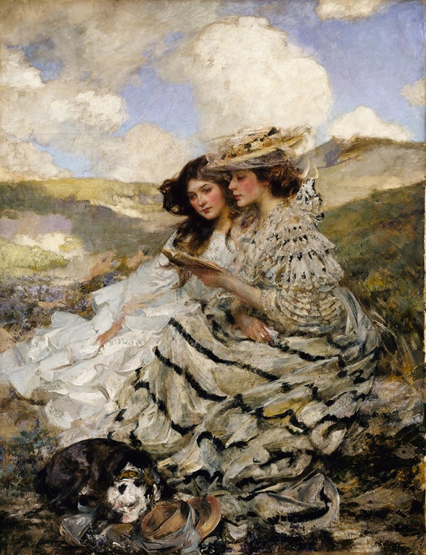 James Jebusa Shannon - On the Dunes (Lady Shannon and Kitty)