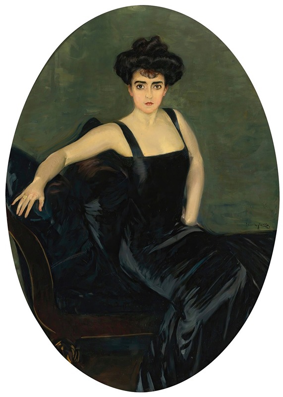 Joaquín Sorolla - Portrait Of Mrs. Esperanza Conill De Zanetti