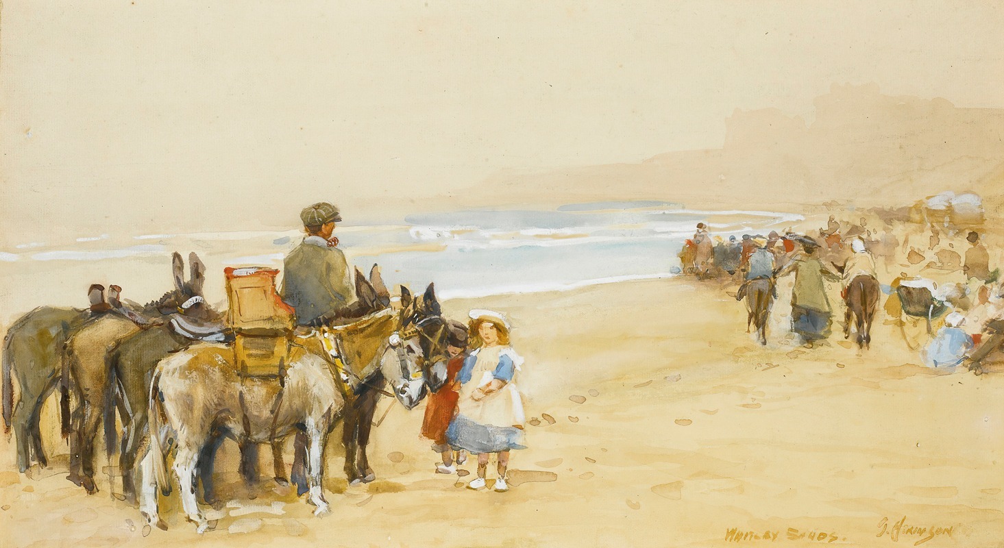 John Atkinson - Donkey Rides On Whitley Sands