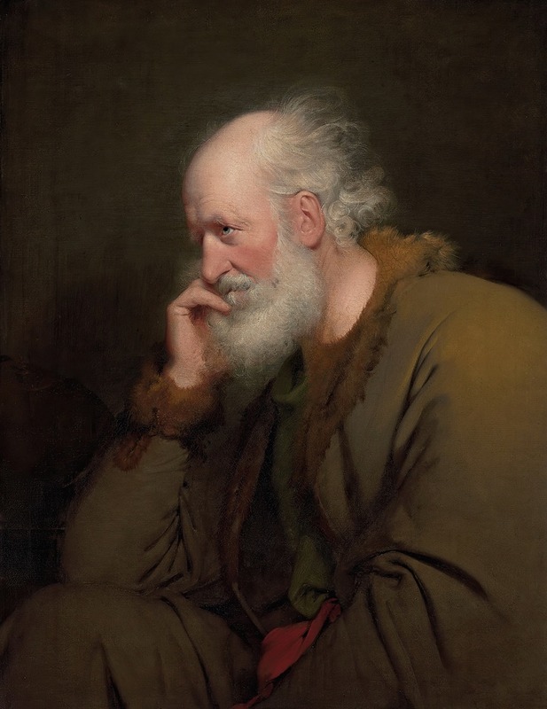 Joseph Wright of Derby - Study of an old man