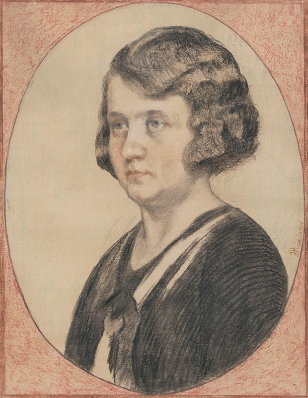 Jozef Hanula - Portrét Márie Hanulovej