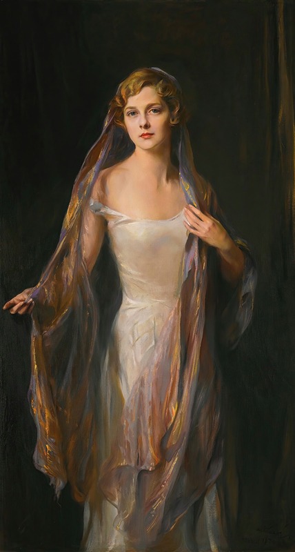 Philip Alexius de László - Portrait Of Edith Hope Iselin