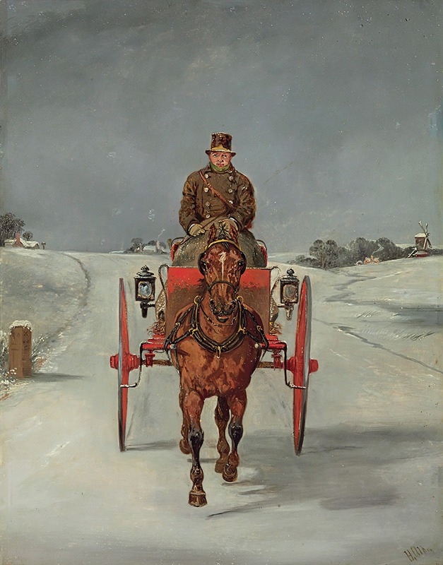 Samuel Henry Alken - The Mail Cart in Winter