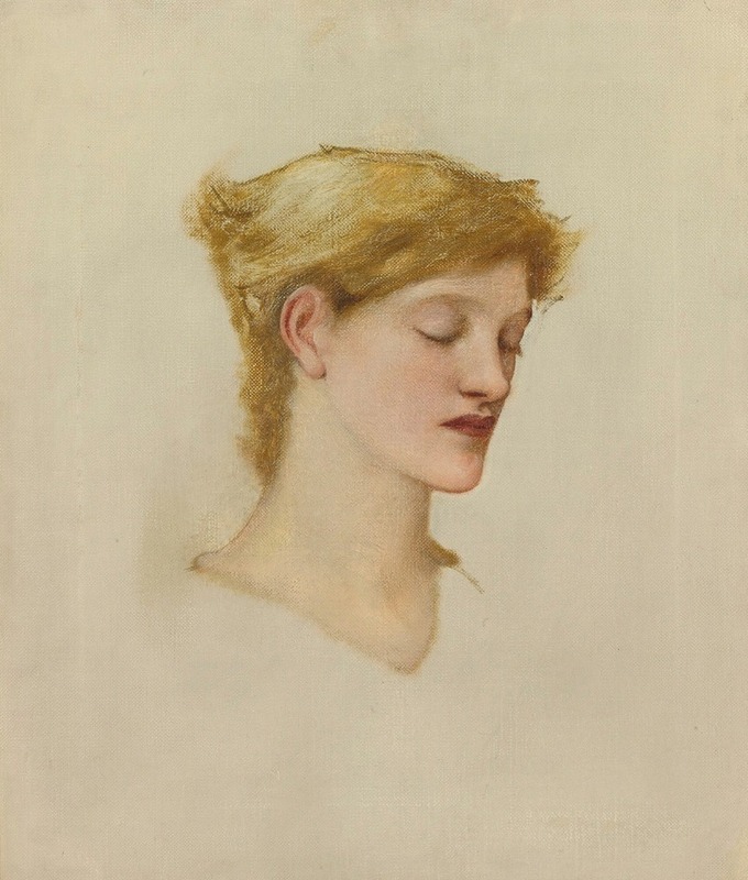Sir Edward Coley Burne-Jones - Head Of A Woman