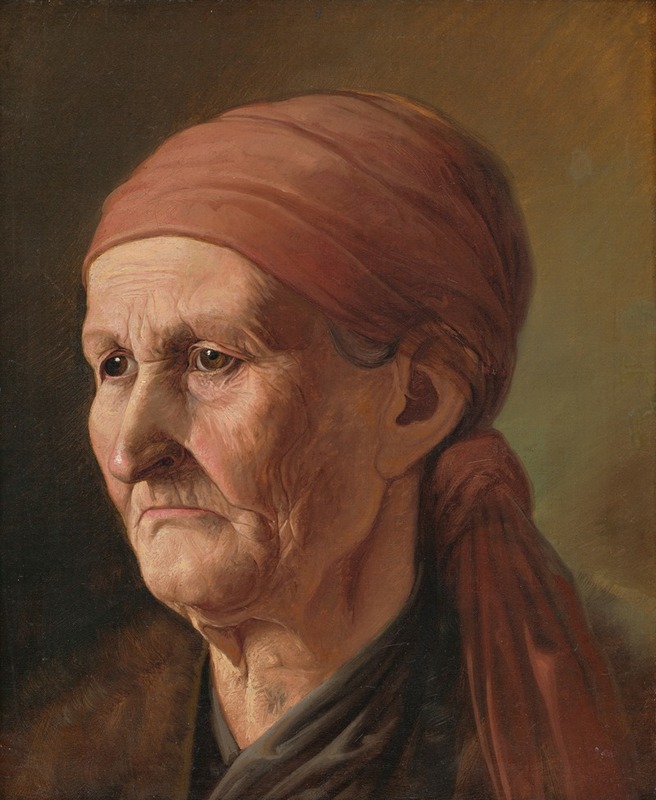 Vojtech Klimkovič - Head of an Elderly Woman
