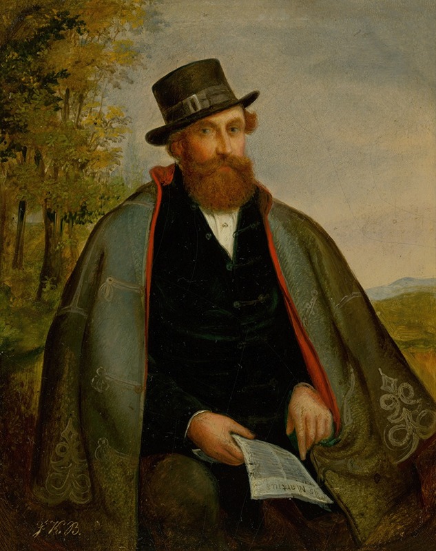 Vojtech Klimkovič - Portrait of a Revolutionary from 1848