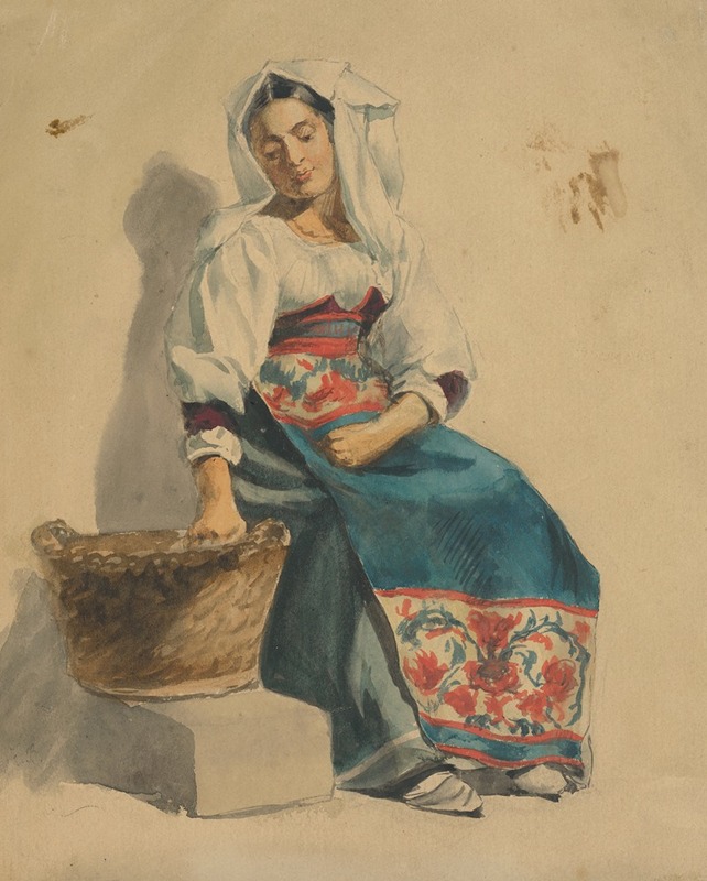 Vojtech Klimkovič - Study of a sitting woman