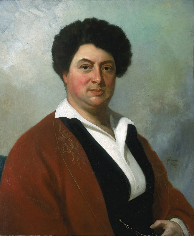 William Henry Powell - Portrait of Alexandre Dumas
