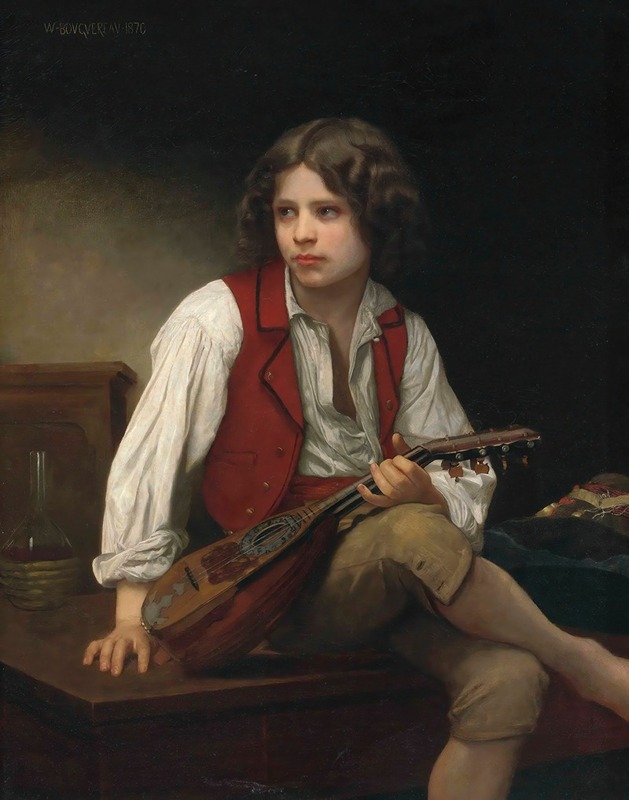 William Bouguereau - Italien à la mandoline