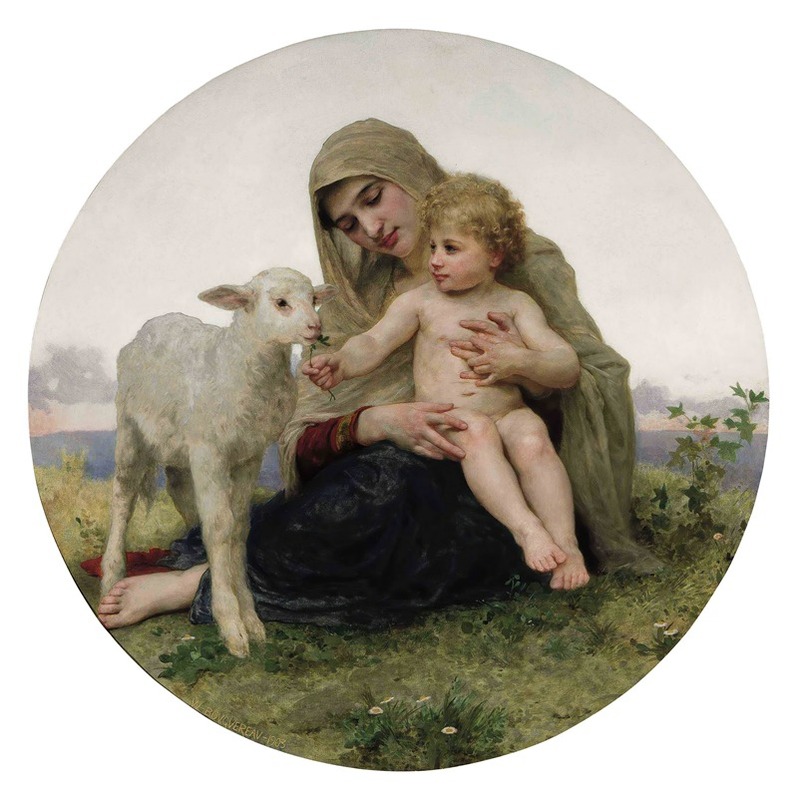 William Bouguereau - La Vierge à l’agneau