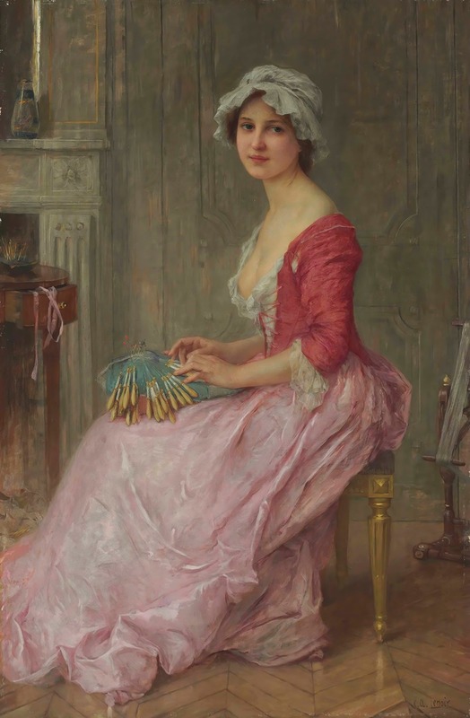 Charles Amable Lenoir - The Lace Maker